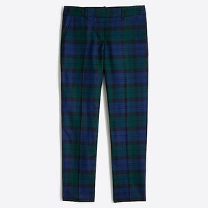 J. Crew Black Watch Plaid Tartan Crops